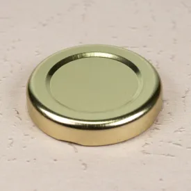 43mm Gold Metal Lug Cap with Plastisol Liner