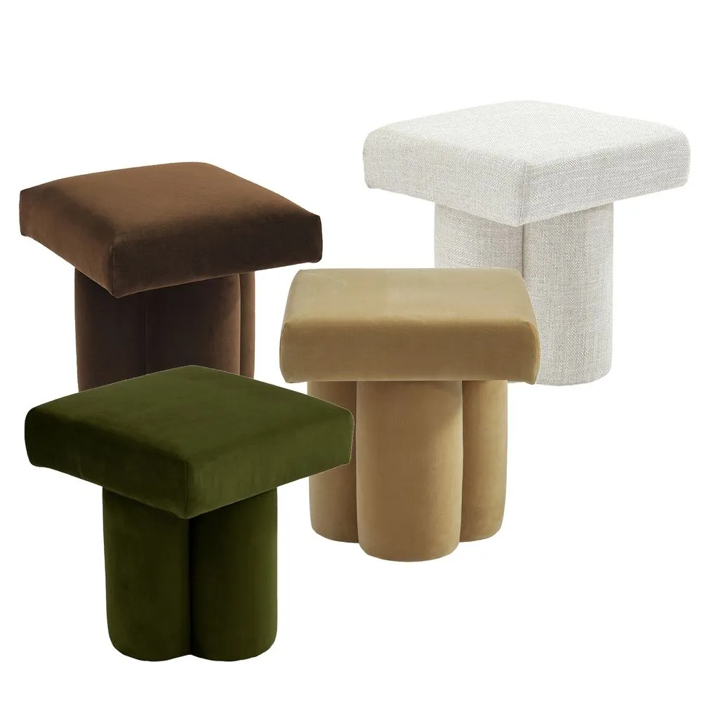 Ace Stool - Olive Velvet