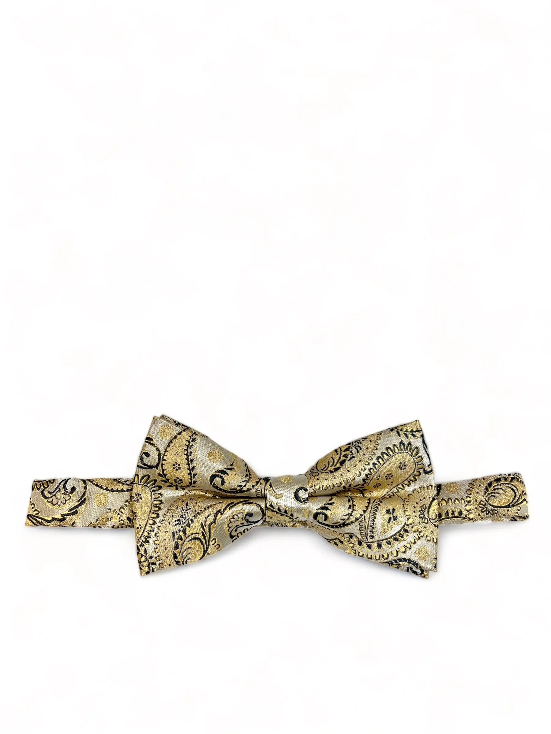 Almond Brown Fashionable Paisley Bow Tie