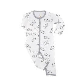 Baa Baa Sheepz Romper Cute Big Star & Sheep White