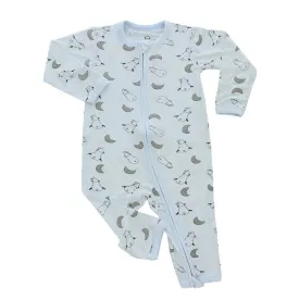 Baa Baa Sheepz Romper Zip Small Moon & Sheepz Blue