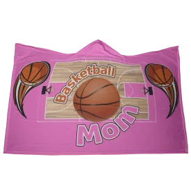 Basketball Mom Hooded Blanket - Pink [Unique, Limited Edition]