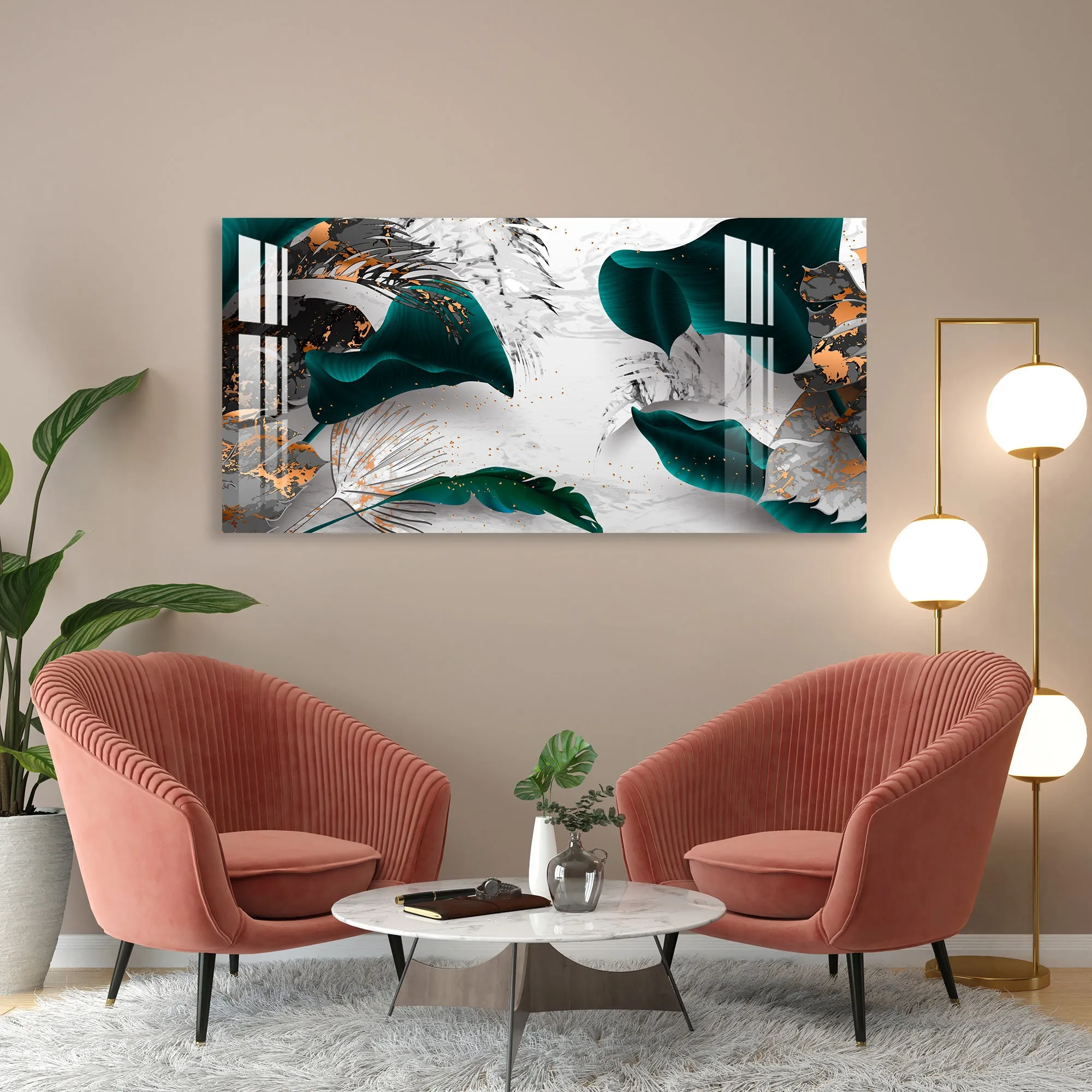 Big Leaves Acrylic Wall Art