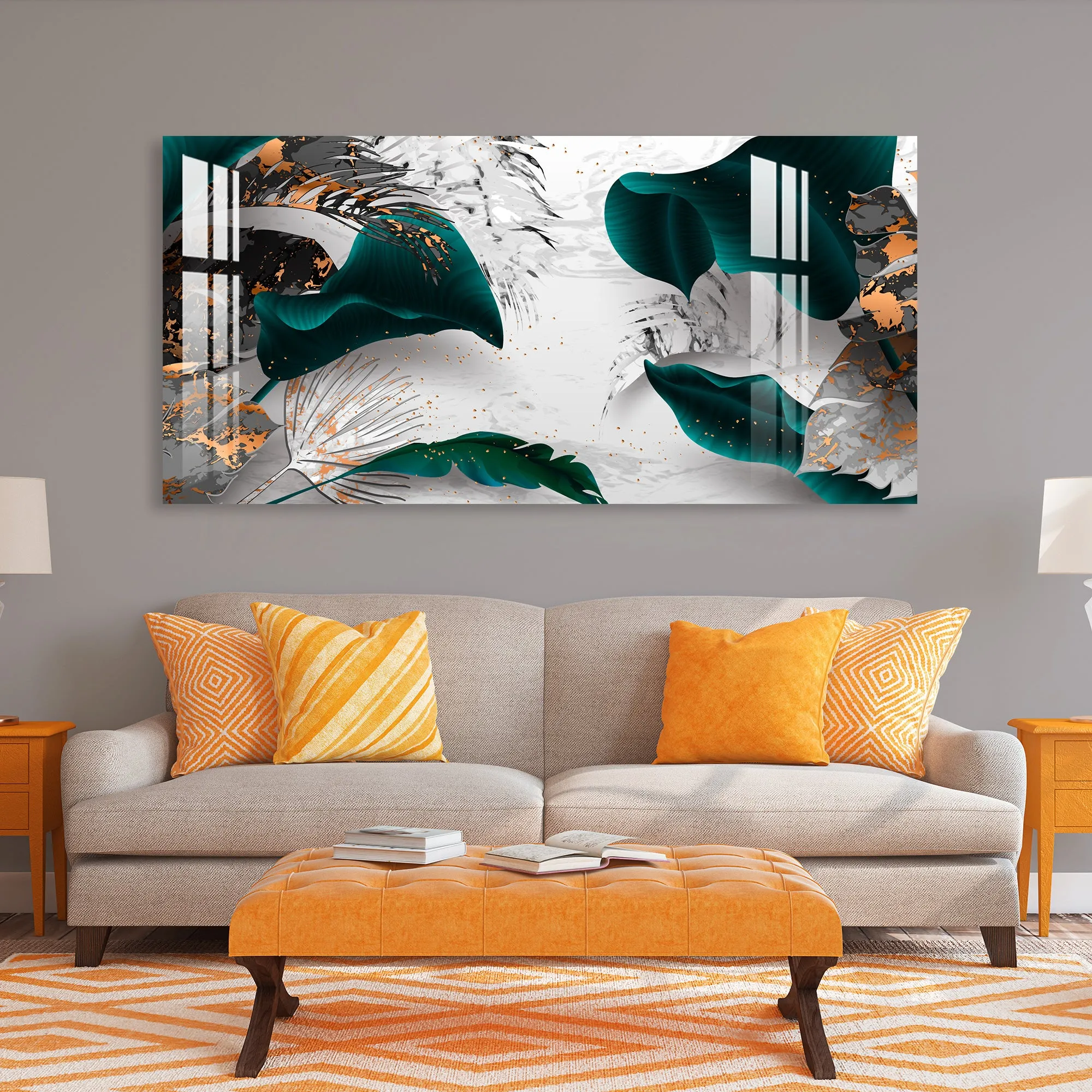 Big Leaves Acrylic Wall Art