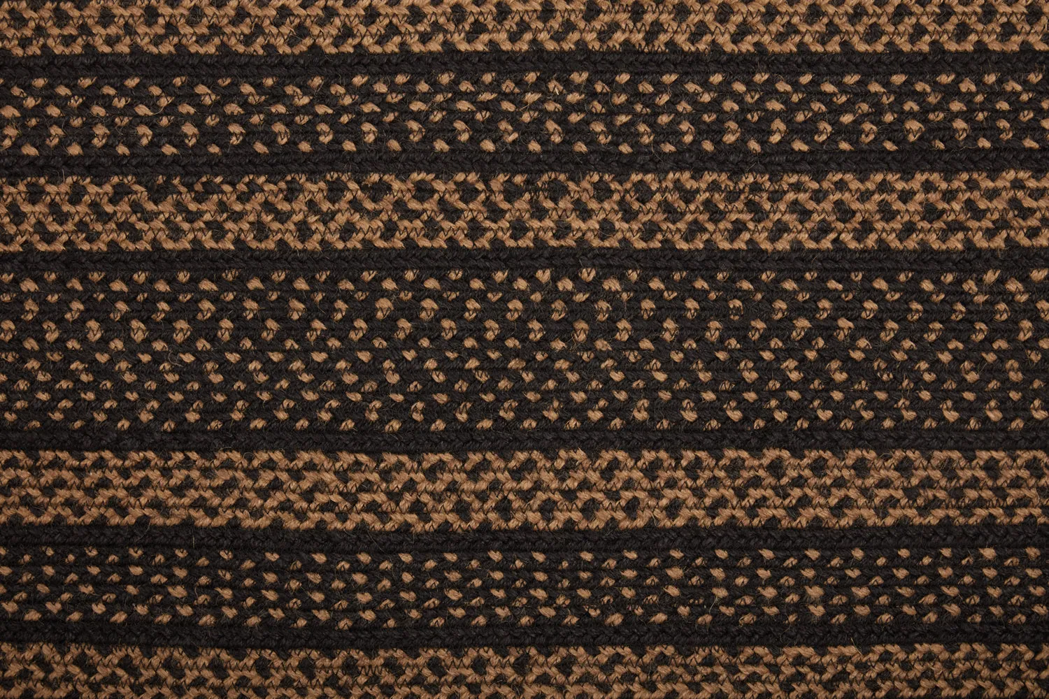 Black & Tan Jute Runner 13x48