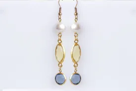 BLUE AND YELLOW Earrings