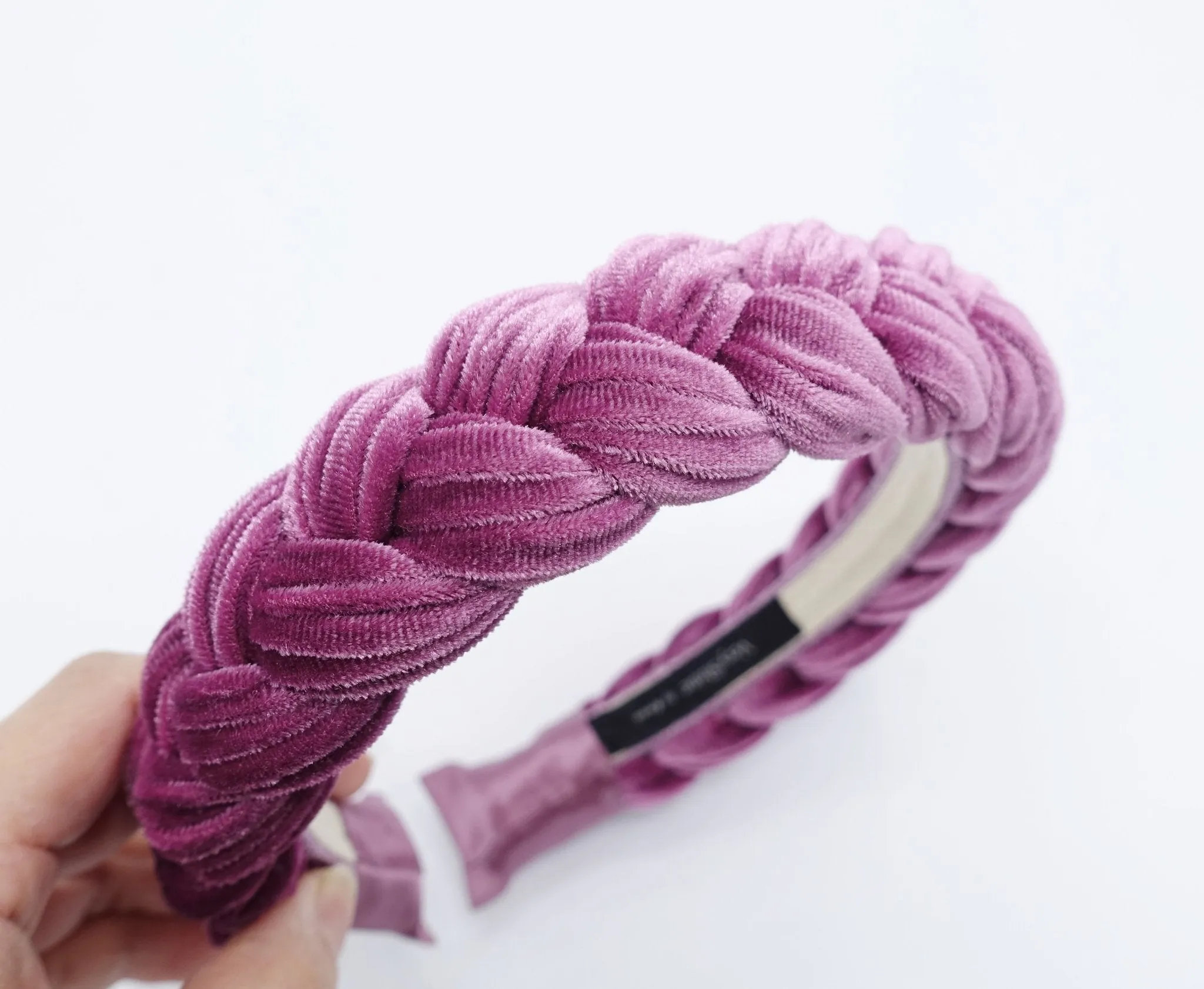 Brooklyn velvet braided headband women hair accessory