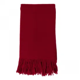 Cashmere Throw in Claret by Alashan