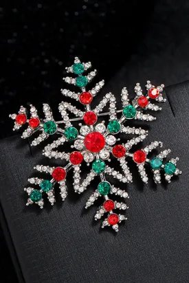 Chic Christmas Diamond Brooch