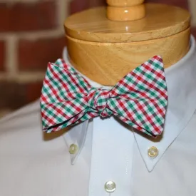 Christmas Tattersall Bow Tie