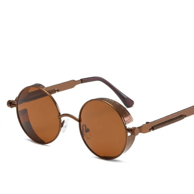 Creative Round Retro Round Metal Sunglasses