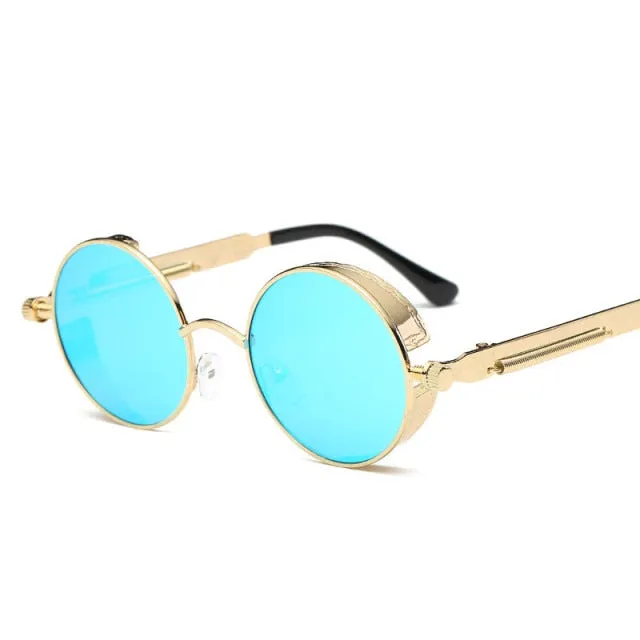 Creative Round Retro Round Metal Sunglasses