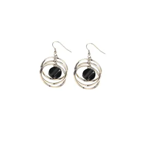 Cyberspace Black Earrings