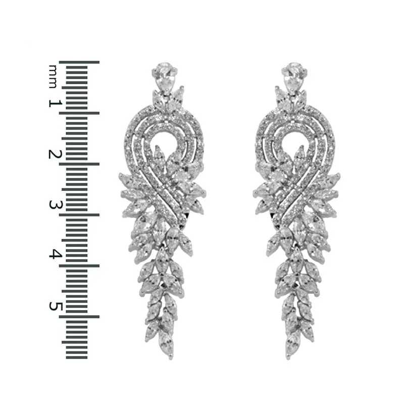 Delphina Marquise Chandelier Earrings | 59mm