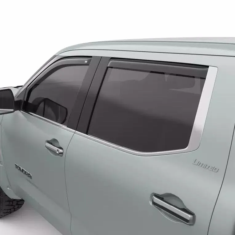 EGR Dark Smoke In-Channel Window Visors | 2022-2025 Toyota Tundra