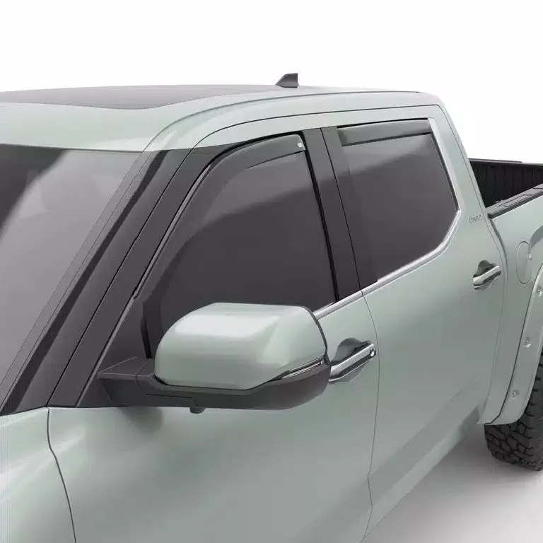 EGR Dark Smoke In-Channel Window Visors | 2022-2025 Toyota Tundra