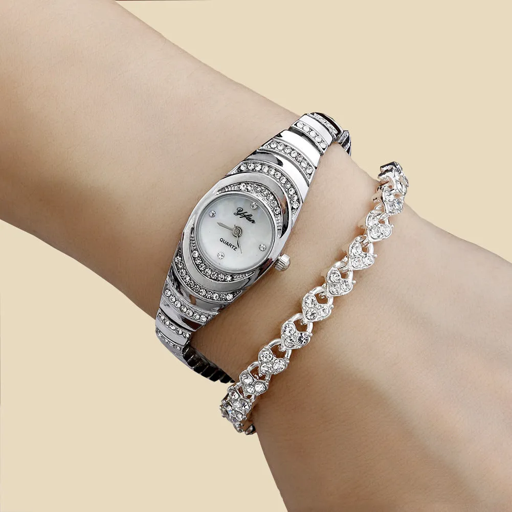 Fashion Trend Luxury Small Fresh Bracelet Bracelet Quartz Watch plus Bracelet