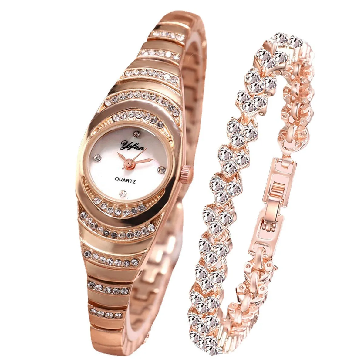 Fashion Trend Luxury Small Fresh Bracelet Bracelet Quartz Watch plus Bracelet