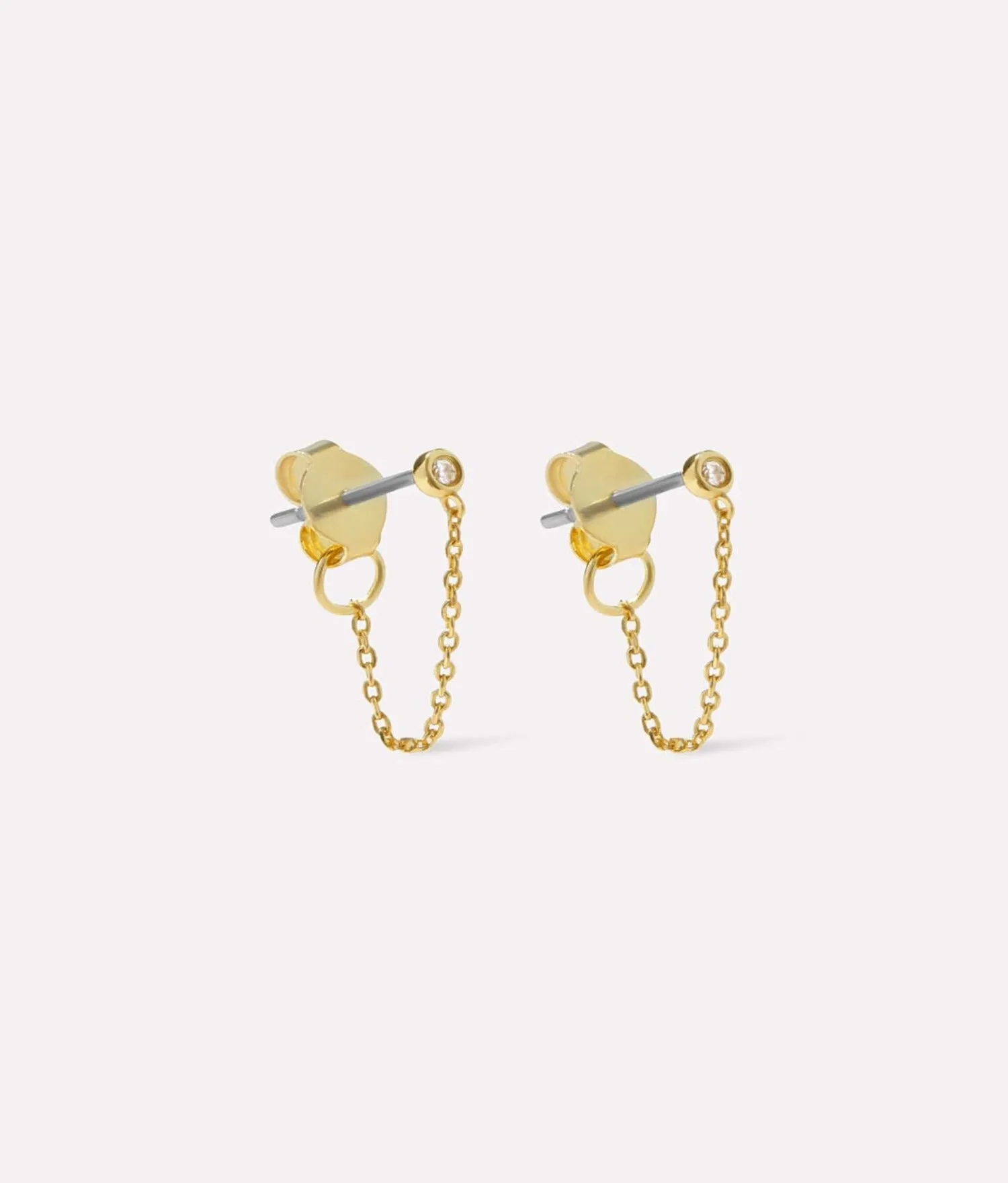 Gold Chain Earrings - Shane