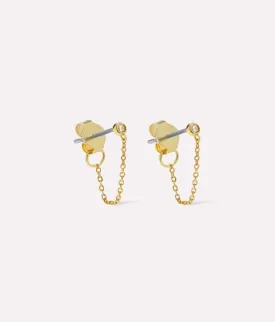 Gold Chain Earrings - Shane