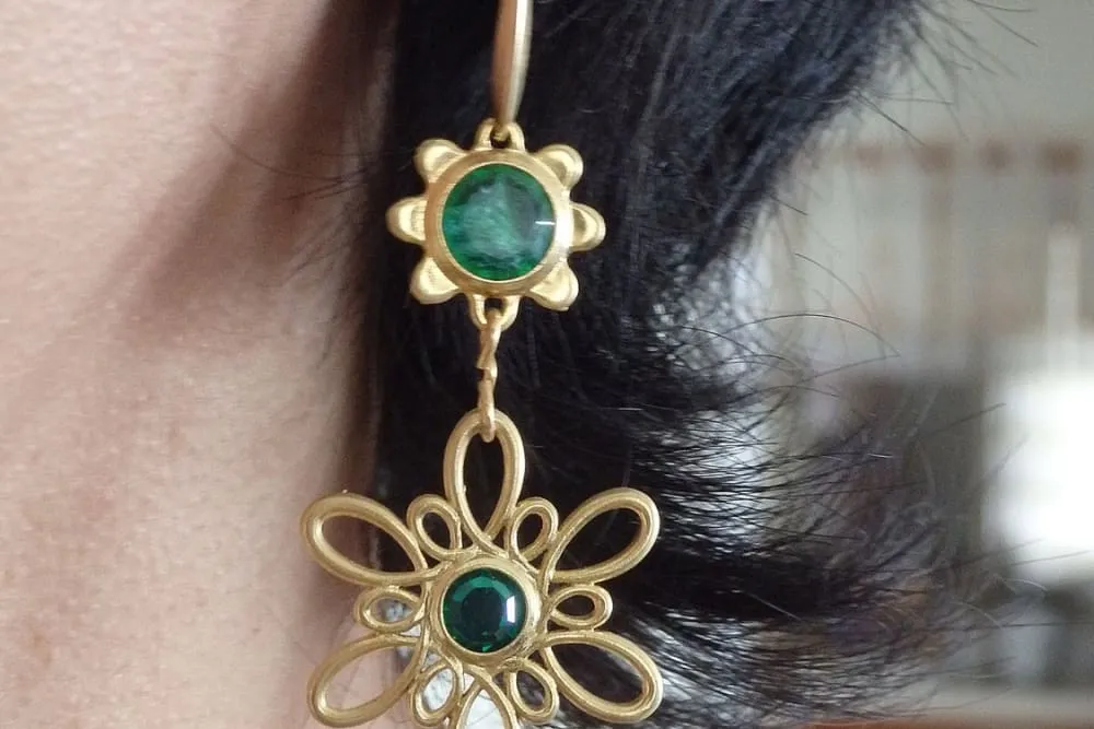 Gold Flower Rebeka Earring