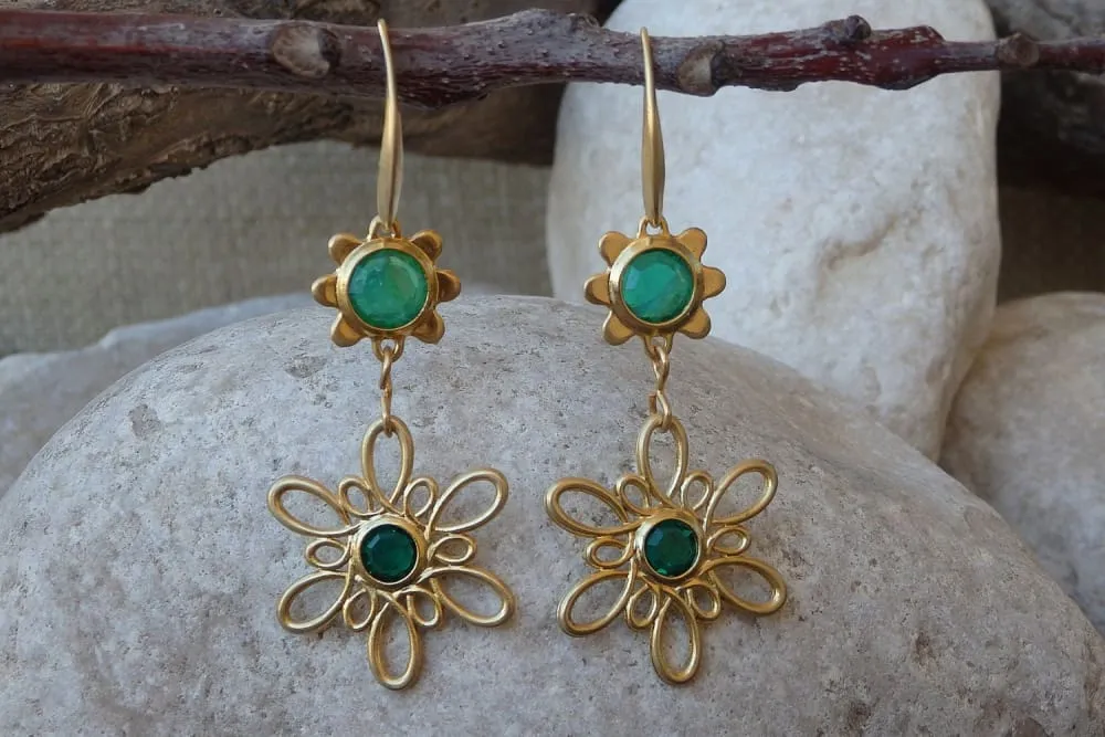 Gold Flower Rebeka Earring