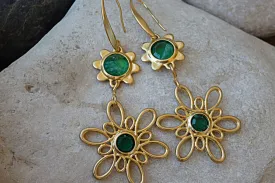 Gold Flower Rebeka Earring