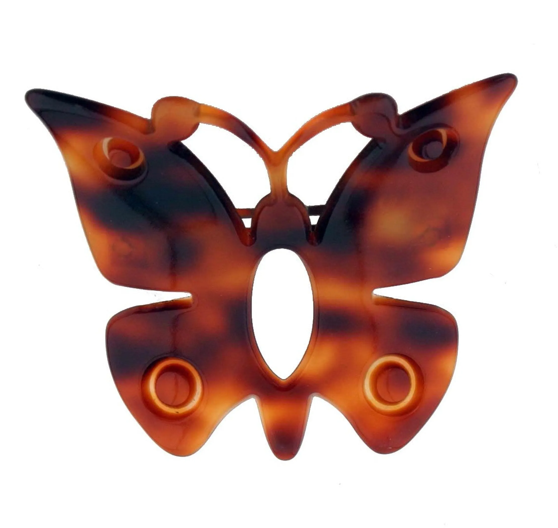 Handmade Engraved Butterfly Barrette - Pack Of: 1