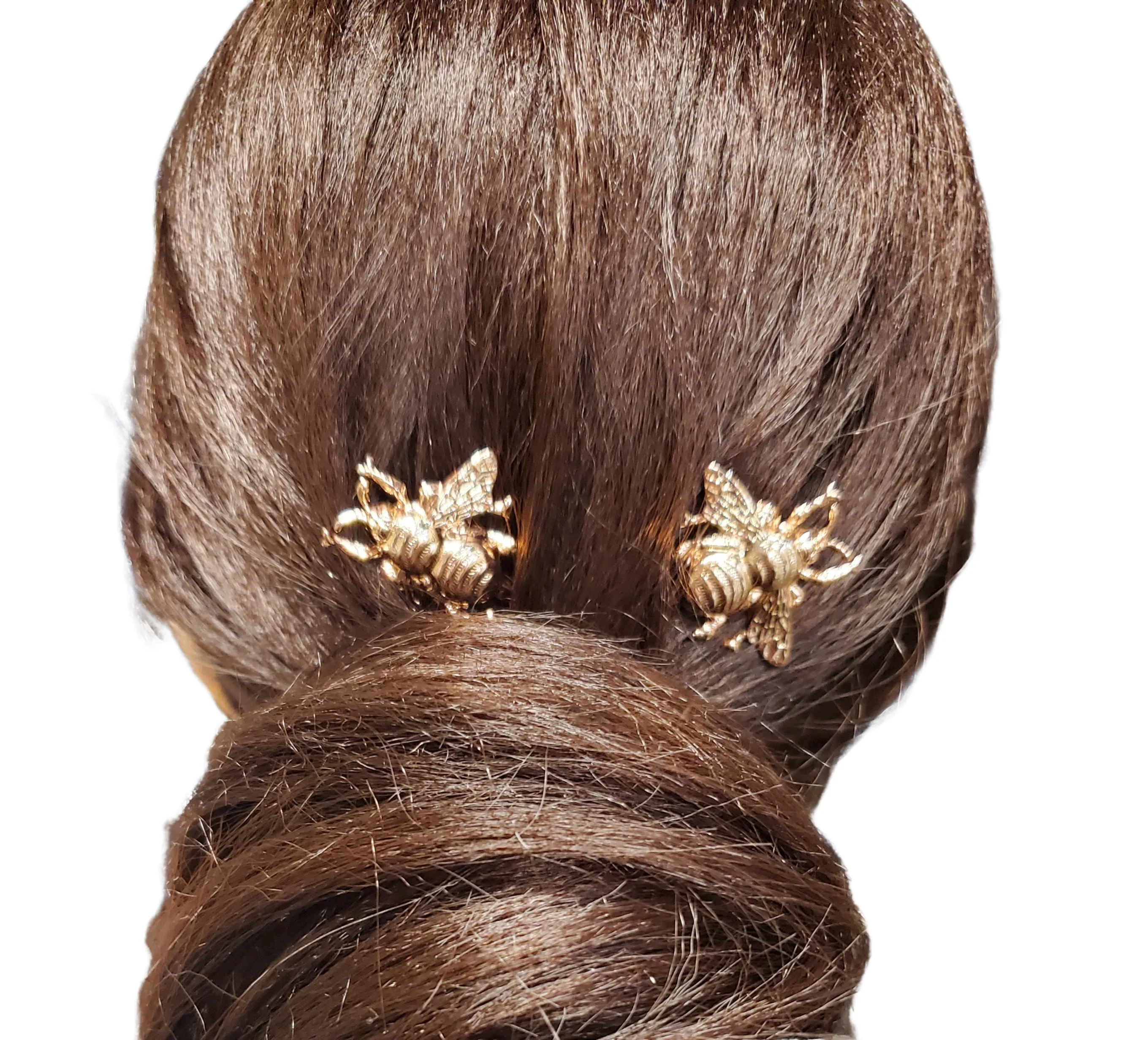 Handmade Rose Gold Bee Bobby Pins