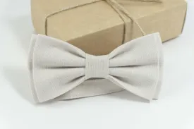 Ivory pre tied bow ties | Ivory toddler bow tie