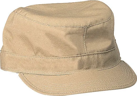 Khaki - Military Fatigue Cap - Polyester Cotton