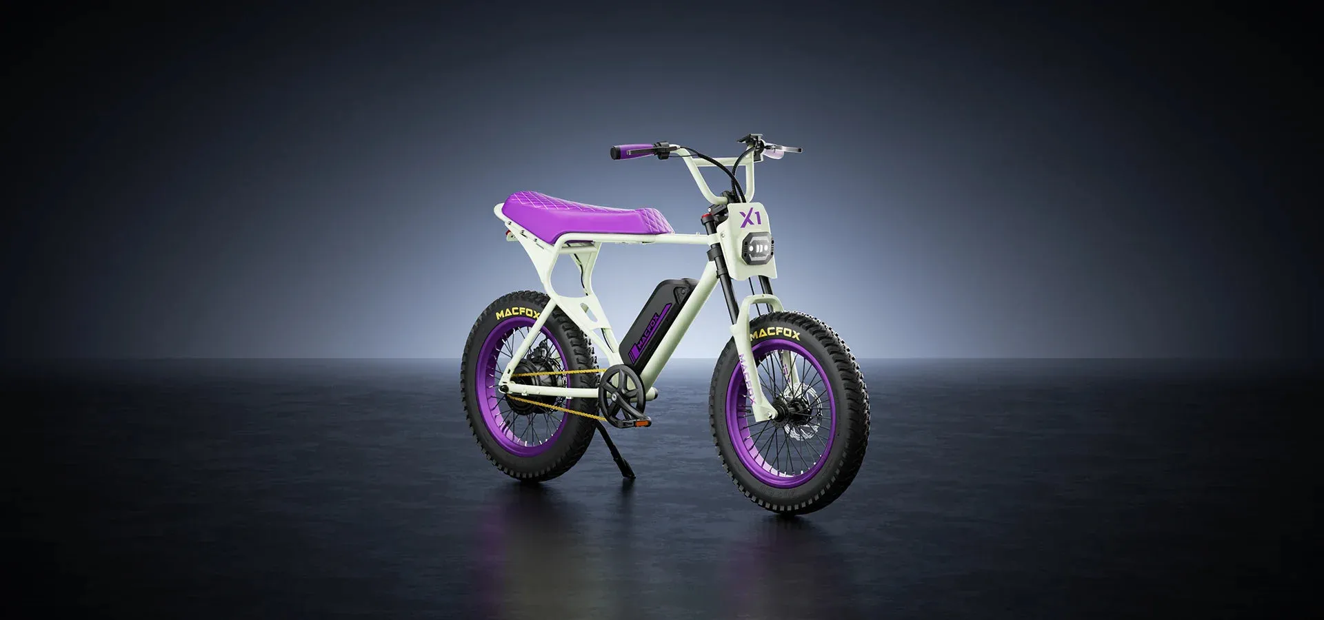 MacFox X1s Bs.Zay 500w ebike electric White / Purple