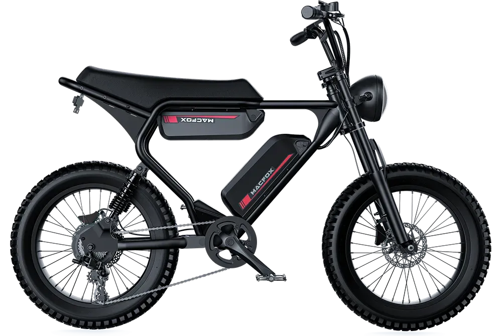 MacFox X2 Black 750w ebike electric