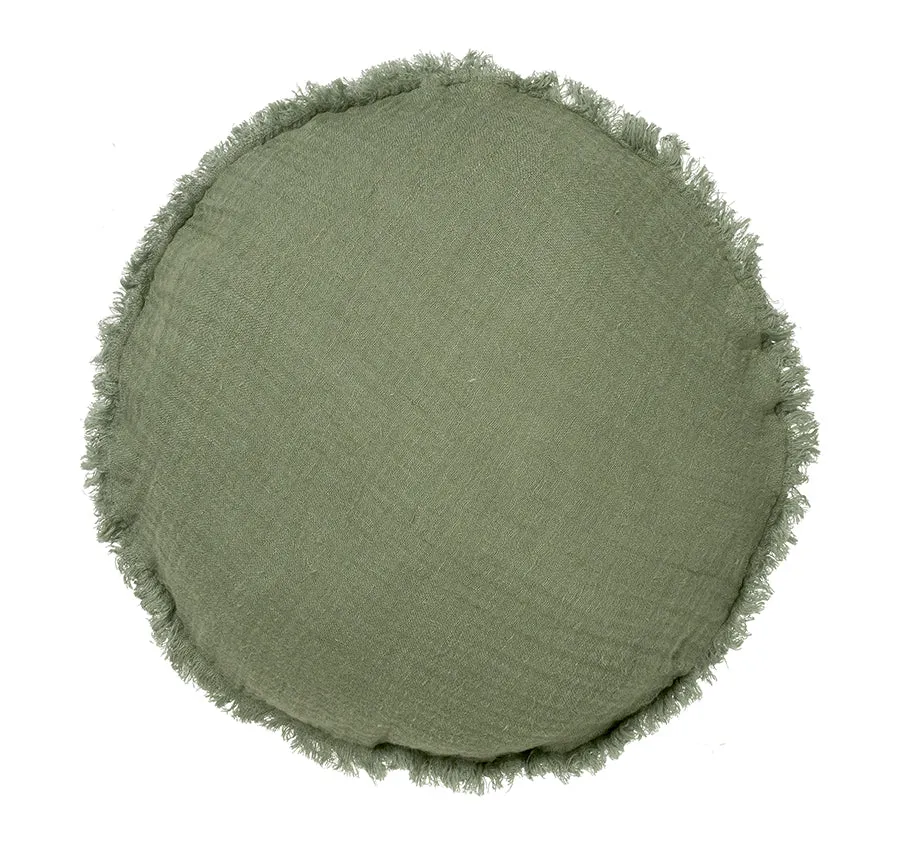 Maya 45cm Filled Round Cushion Moss