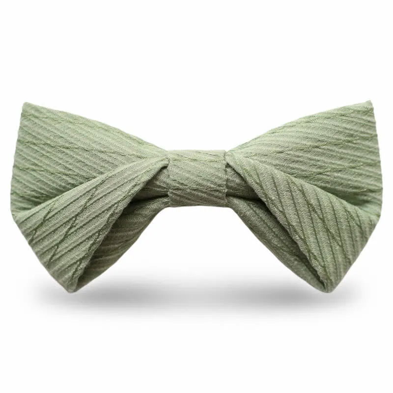 Men's Green Series Twill Wedding Bow Tie