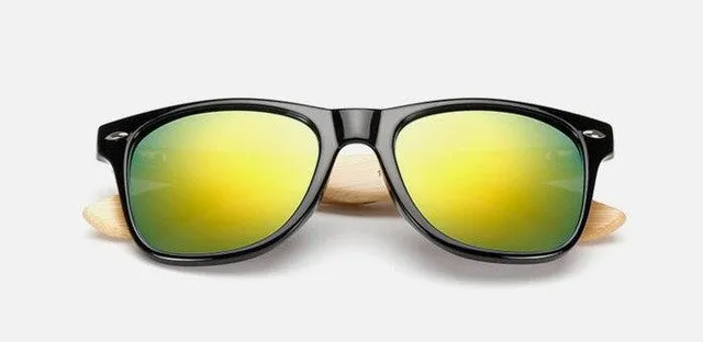 Men's Retro Wood Sunglasses