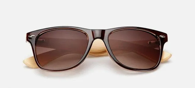 Men's Retro Wood Sunglasses