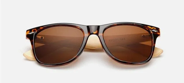 Men's Retro Wood Sunglasses