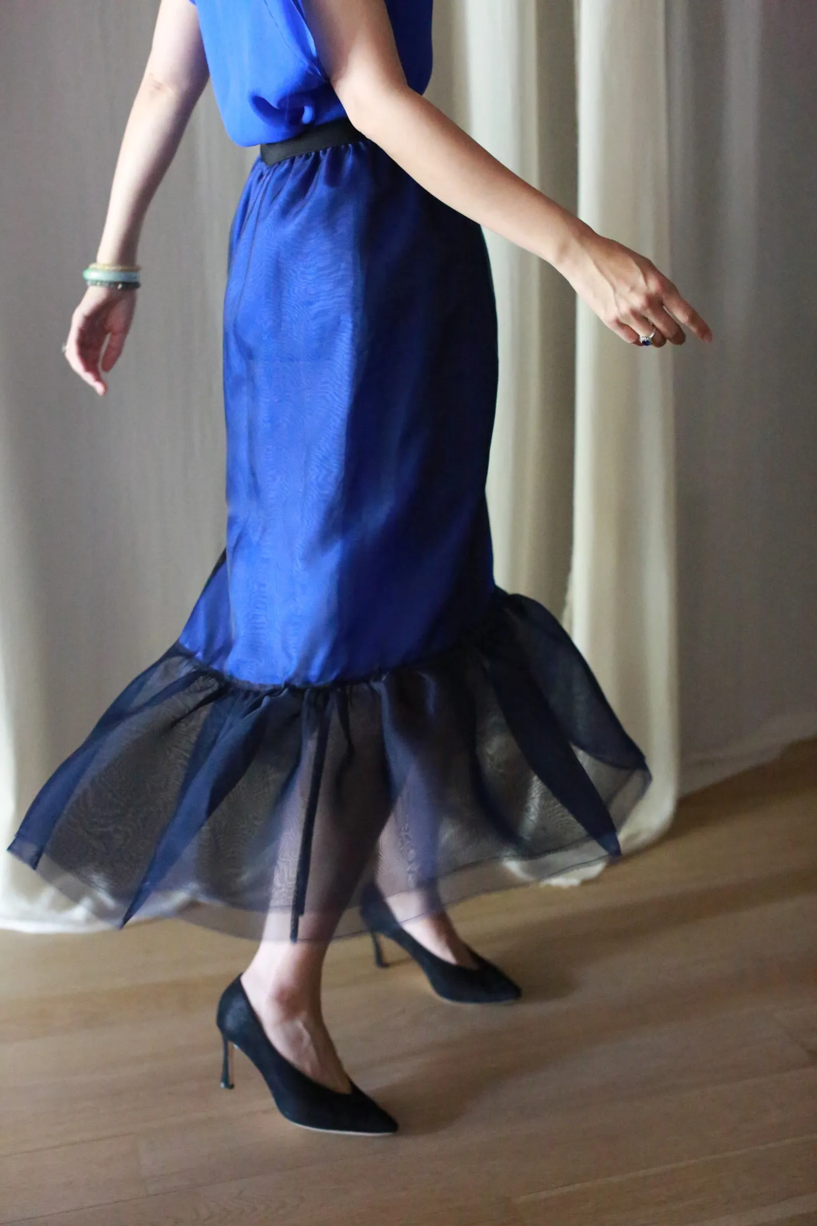 Poppy Skirt | Navy & Sapphire