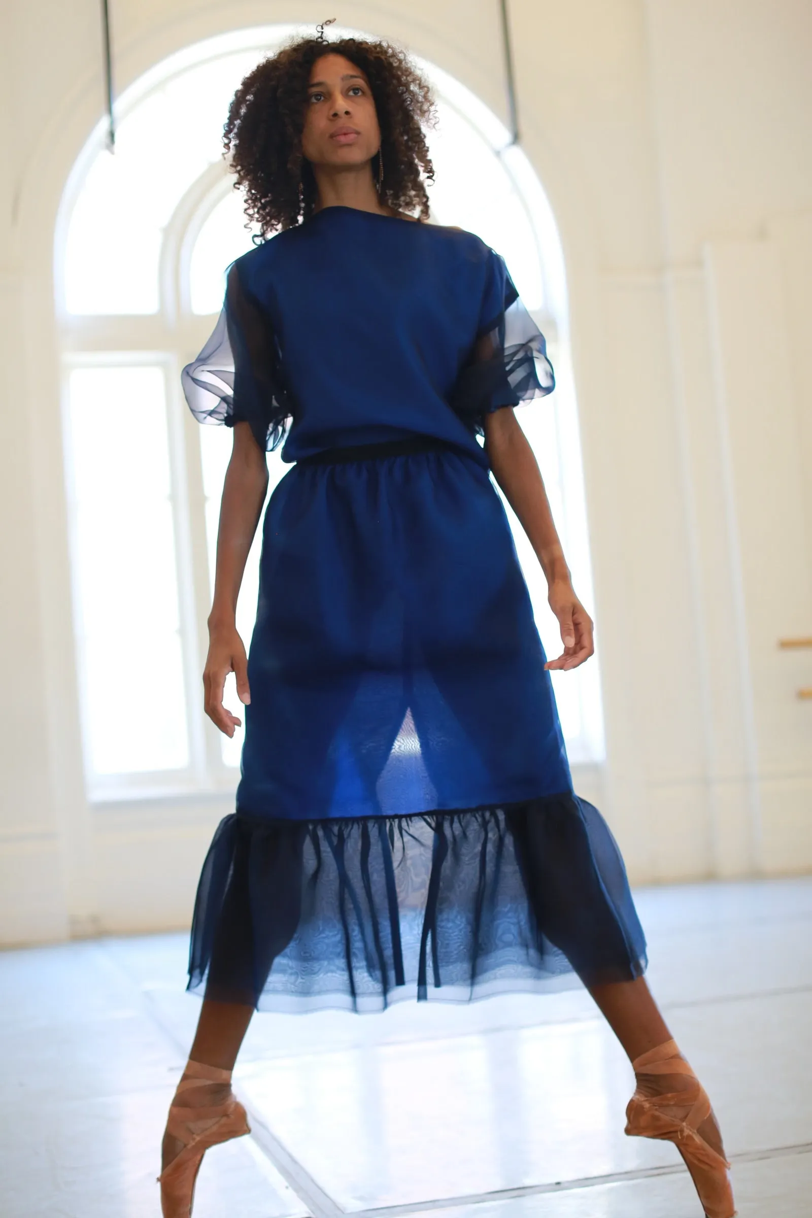 Poppy Skirt | Navy & Sapphire