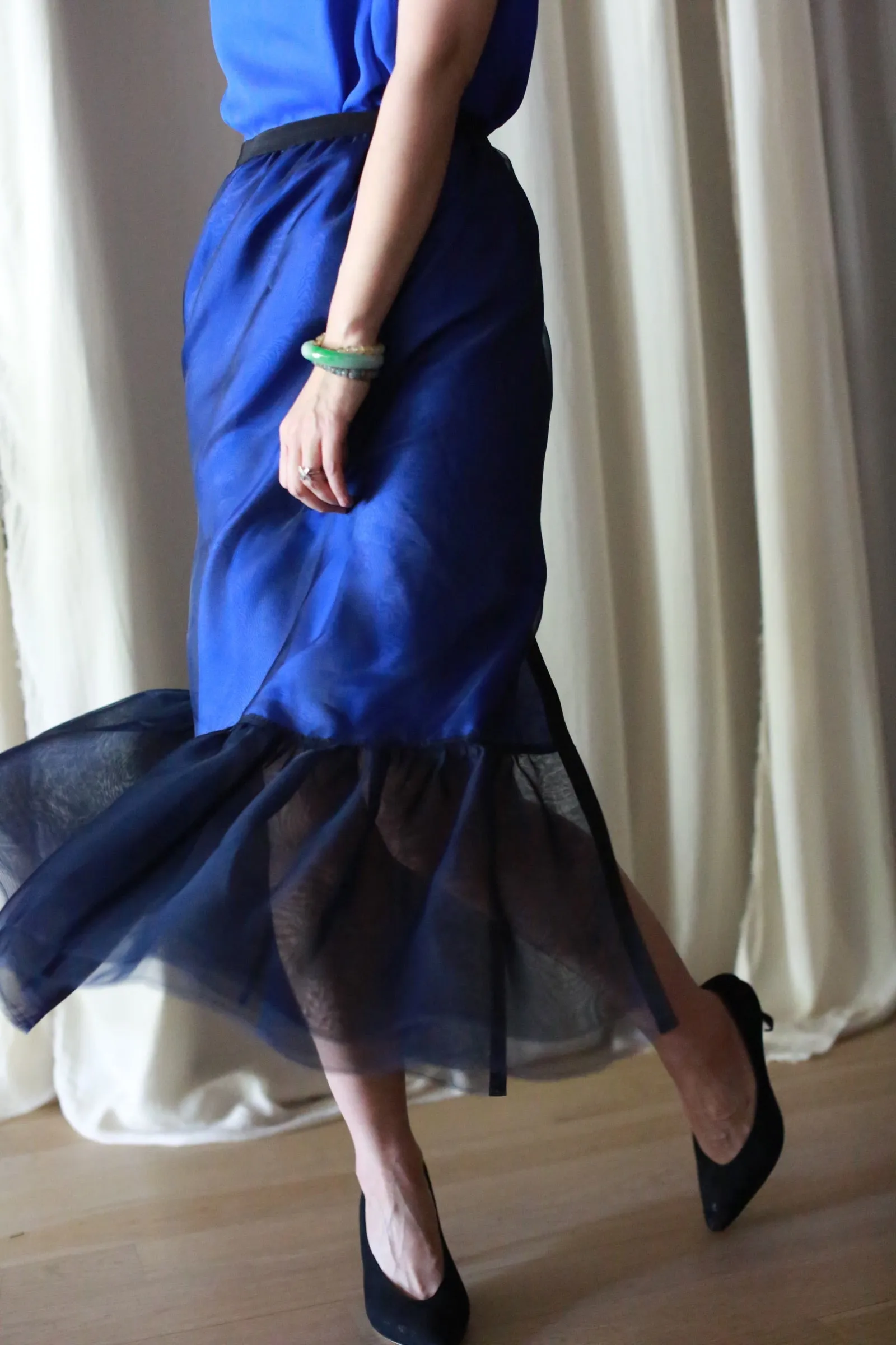 Poppy Skirt | Navy & Sapphire