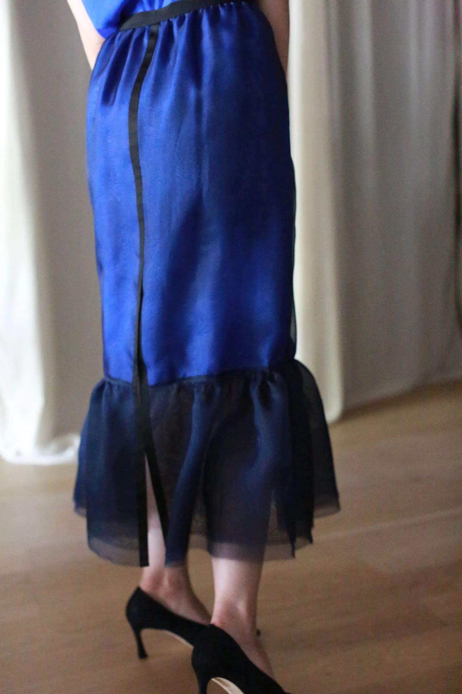 Poppy Skirt | Navy & Sapphire