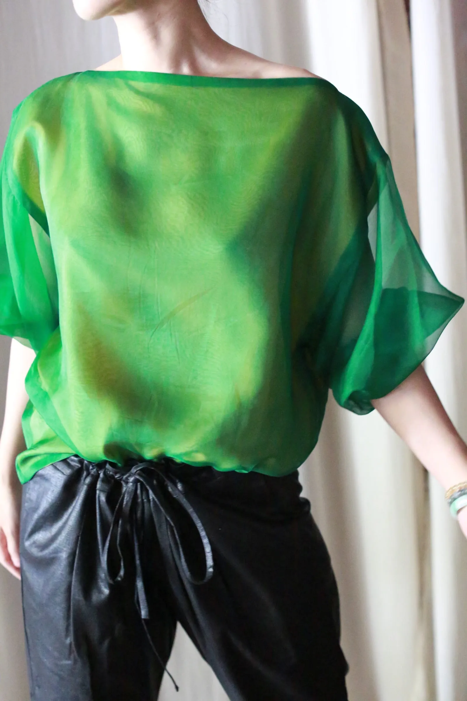 Poppy Top | Emerald & Gold