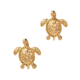 Pre Order:  Gold Metallic Turtle Stud Earrings