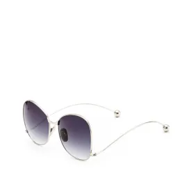 Pre Order:  Mirror Round Oversized Contort Leg Sunglasses