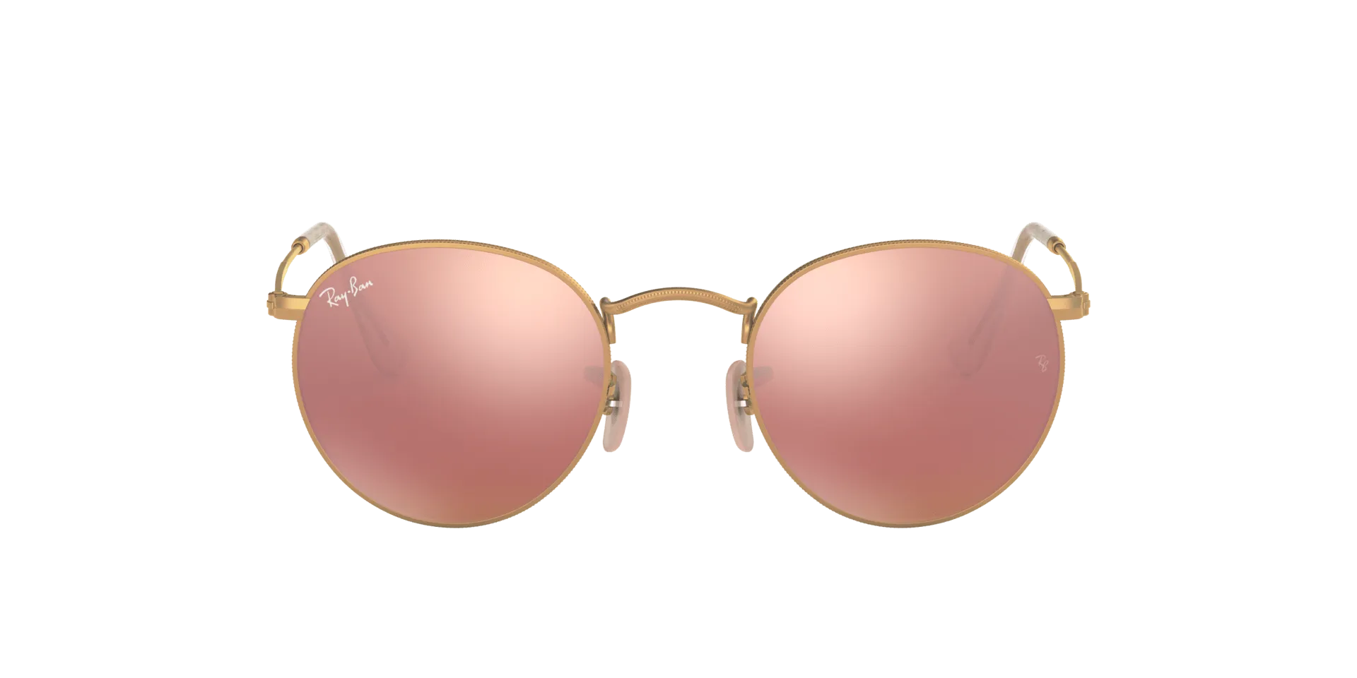 RAY BAN ROUND METAL GOLD | COPPER MIRROR