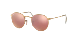 RAY BAN ROUND METAL GOLD | COPPER MIRROR