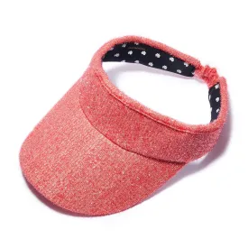 SOFT CORAL STRETCH BACK VISOR