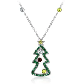 Soozi Cubic Zirconia Christmas Pendant