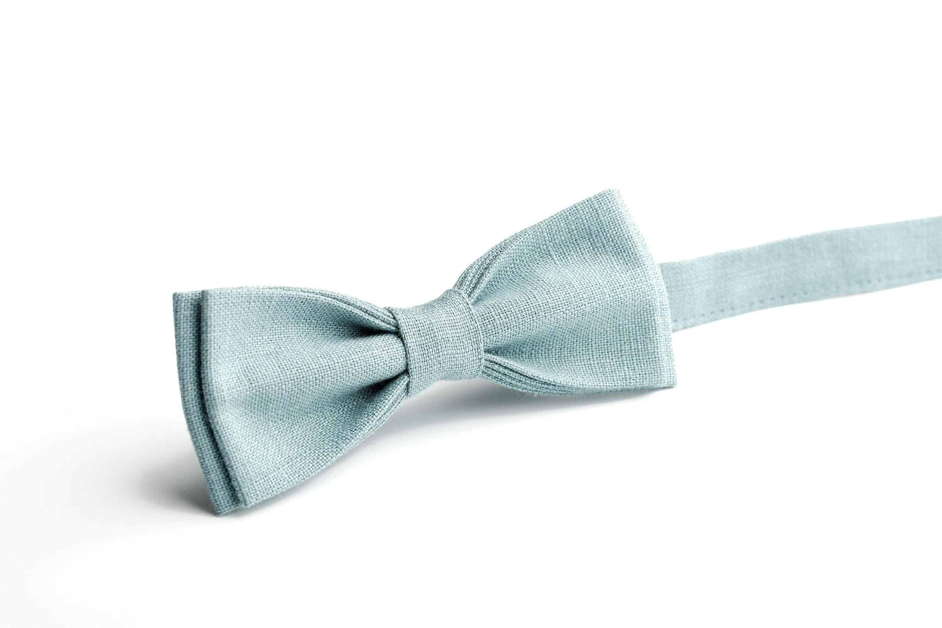 Stylish Sea Grass Linen Bow Tie for Groom | Men's Wedding Ties & Accessories